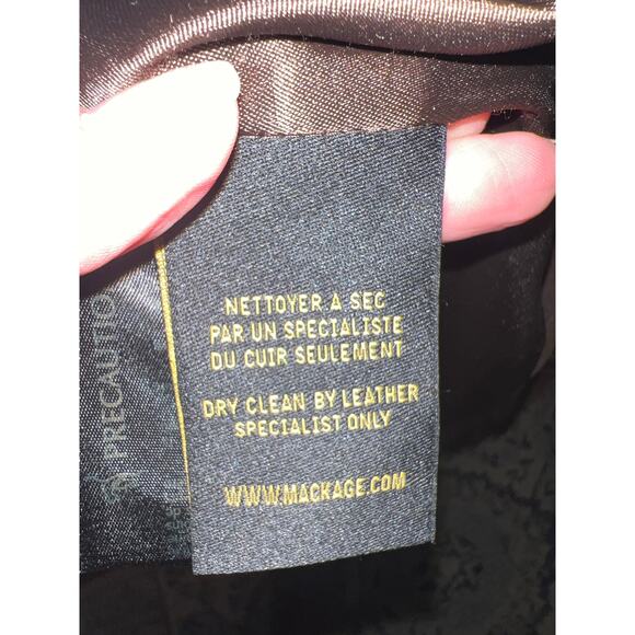 Mackage Chocolate Brown peacoat, Wool/Cashmere, Size P/S, KB363hang - Picture 5 of 8